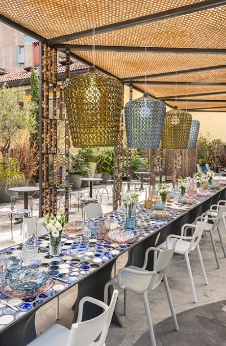 Krzesło Kartell Generic A – Projekt Philippe Starck | Krzesło Kawiarniane | Outdoor | Szare