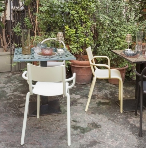 Krzesło Kartell Generic A – Projekt Philippe Starck | Krzesło Kawiarniane | Outdoor | Szare