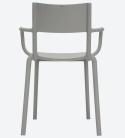 Krzesło Kartell Generic A – Projekt Philippe Starck | Krzesło Kawiarniane | Outdoor | Szare