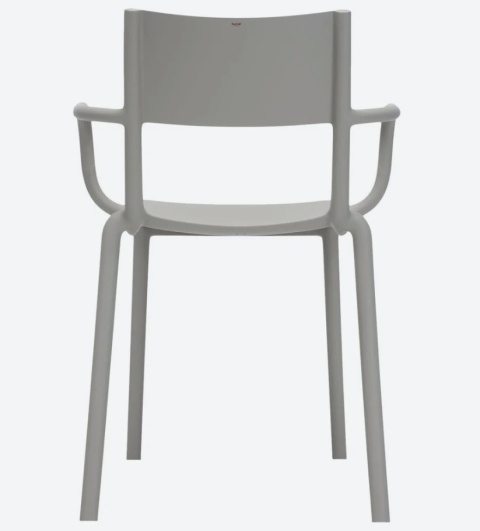 Krzesło Kartell Generic A – Projekt Philippe Starck | Krzesło Kawiarniane | Outdoor | Szare