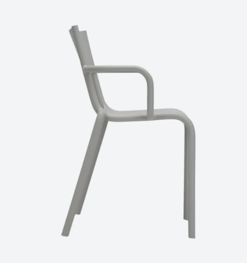 Krzesło Kartell Generic A – Projekt Philippe Starck | Krzesło Kawiarniane | Outdoor | Szare