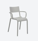 Krzesło Kartell Generic A – Projekt Philippe Starck | Krzesło Kawiarniane | Outdoor | Szare