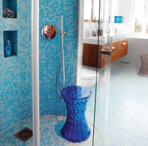 Taboret Kartell Stone – Projekt Marcel Wanders | Przezroczysty | Kryształowy Design