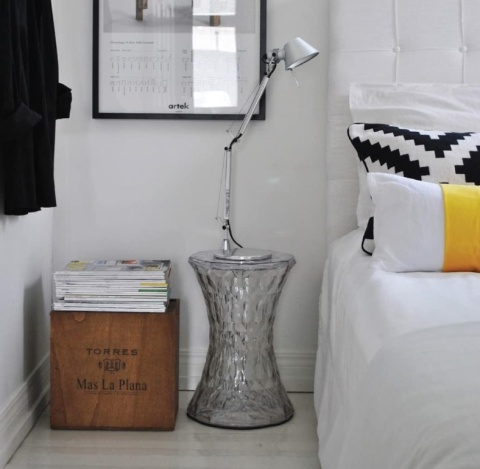 Taboret Kartell Stone – Projekt Marcel Wanders | Przezroczysty | Kryształowy Design