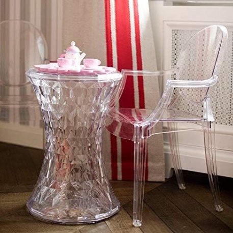 Taboret Kartell Stone – Projekt Marcel Wanders | Przezroczysty | Kryształowy Design