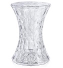 Taboret Kartell Stone – Projekt Marcel Wanders | Przezroczysty | Kryształowy Design