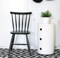 Kontenerek Kartell Componibili – Szafka Modułowa 3 Elementy | Biała | Ø32 x 58,5 cm