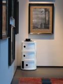 Kontenerek Kartell Componibili – Szafka Modułowa 3 Elementy | Biała | Ø32 x 58,5 cm