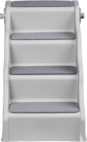 Składane Schodki dla Psa i Kota Amazon Basics – 50 cm | Szare | Antypoślizgowe | Do 50 kg