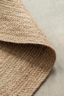 Okrągły Dywan Jutowy Hanse Home Rangpur – Ø 100 cm | Ręcznie Tkany | Styl Boho | Naturalny Złoty
