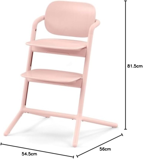 Krzesełko do karmienia Cybex Gold LEMO Zestaw 4 w 1 | Pearl Pink | Od urodzenia do 99 lat