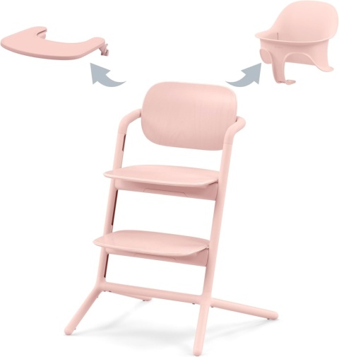 Krzesełko do karmienia Cybex Gold LEMO Zestaw 4 w 1 | Pearl Pink | Od urodzenia do 99 lat
