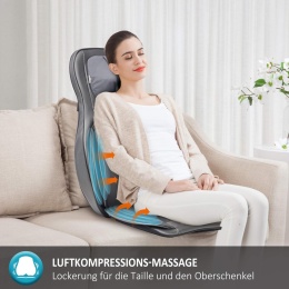 Mata Masująca COMFIER Shiatsu 2D/3D – Masaż Karku i Pleców | Kompresja Powietrzna | Podgrzewanie