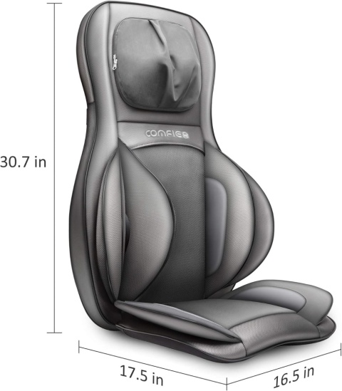 Mata Masująca COMFIER Shiatsu 2D/3D – Masaż Karku i Pleców | Kompresja Powietrzna | Podgrzewanie