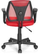 Krzesło Obrotowe dla Dzieci hjh OFFICE KIDDY CD – Czerwone | Regulacja Wysokości | Siatka Mesh