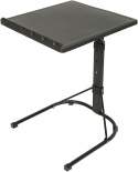 Składany Stolik pod Laptopa WODFARR – Regulowana Wysokość i Kąt | 43x43 cm | Czarny | Do Łóżka i Sofy