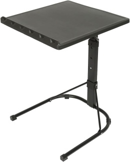 Składany Stolik pod Laptopa WODFARR – Regulowana Wysokość i Kąt | 43x43 cm | Czarny | Do Łóżka i Sofy