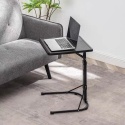 Składany Stolik pod Laptopa WODFARR – Regulowana Wysokość i Kąt | 43x43 cm | Czarny | Do Łóżka i Sofy
