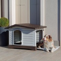 Buda dla Psa Ferplast Dogvilla – 111x84x79 cm | Otwierana Ściana Boczna | Tworzywo Sztuczne | Całoroczna