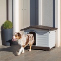 Buda dla Psa Ferplast Dogvilla – 111x84x79 cm | Otwierana Ściana Boczna | Tworzywo Sztuczne | Całoroczna