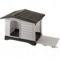 Buda dla Psa Ferplast Dogvilla – 111x84x79 cm | Otwierana Ściana Boczna | Tworzywo Sztuczne | Całoroczna