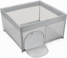 Kojec dla Dziecka Kinderkraft ZIKI – 127x127 cm | Szybkie Składanie | Torba Transportowa | Szary