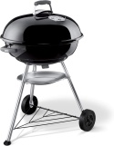Grill Węglowy Weber Compact Kettle – Ø 57 cm | Czarny | Emaliowany | Ruszt Chromowany