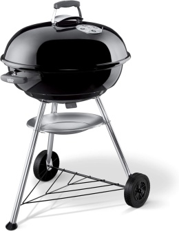 Grill Węglowy Weber Compact Kettle – Ø 57 cm | Czarny | Emaliowany | Ruszt Chromowany