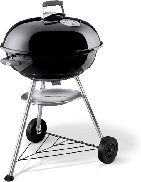 Grill Węglowy Weber Compact Kettle – Ø 57 cm | Czarny | Emaliowany | Ruszt Chromowany