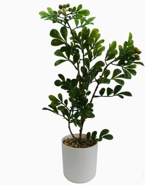 Sztuczne Drzewko Bonsai Aglaia Odorata Ficus – 45 cm | Realistyczne Liście | Doniczka Dekoracyjna | Ozdoba Wnętrz