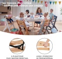 Krzesełko do Karmienia Kinderkraft ENOCK 3w1 – Drewno Bukowe | Naturalne | Do 35 kg | Regulowane