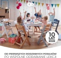 Krzesełko do Karmienia Kinderkraft ENOCK 3w1 – Drewno Bukowe | Naturalne | Do 35 kg | Regulowane