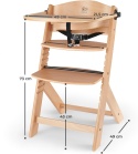 Krzesełko do Karmienia Kinderkraft ENOCK 3w1 – Drewno Bukowe | Naturalne | Do 35 kg | Regulowane