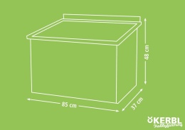 Gniazdo Niesnośne Kerbl Hobbyfarming – Dobudówka do Kurnika | 85x37x48 cm | Drewniane | Legenest