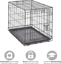 Klatka Metalowa dla Psa New World B30 – 76x51x53 cm | Składana | Wytrzymała | Średnie Rasy