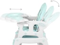 Krzesełko do karmienia 5w1 Ricokids SINCO – Turkusowe | Funkcja Bujania | Stolik i Krzesełko | Do 15 kg