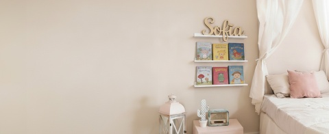 Metalowa Półka na Obrazy Miluka – Biała | 110 cm | Styl Skandynawski | Żelazna | Slim Design