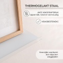 Metalowa Półka na Obrazy Miluka – Biała | 110 cm | Styl Skandynawski | Żelazna | Slim Design