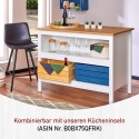 Skrzynia Drewniana Sosnowa Inter Link Valloni L – 51x31,5x23 cm | Lite Drewno | Modułowa | Do Przechowywania