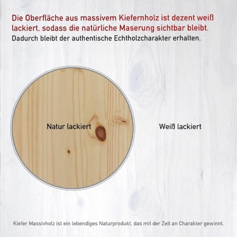 Skrzynia Drewniana Sosnowa Inter Link Valloni L – 51x31,5x23 cm | Lite Drewno | Modułowa | Do Przechowywania