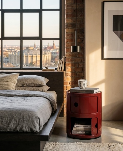 Stolik Pomocniczy Componibili Kartell Style – Szafka Modułowa 2 Elementy | Ø32 cm