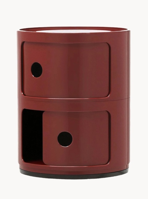 Stolik Pomocniczy Componibili Kartell Style – Szafka Modułowa 2 Elementy | Ø32 cm