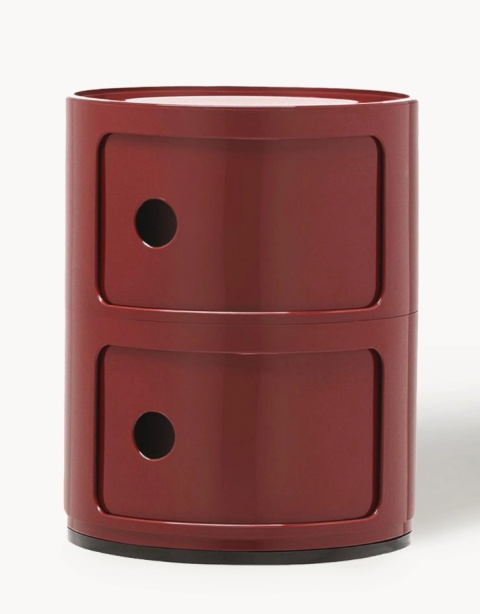 Stolik Pomocniczy Componibili Kartell Style – Szafka Modułowa 2 Elementy | Ø32 cm