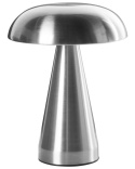 Zestaw 2 bezprzewodowych lamp stołowych LED KULFO Ze ściemniaczem Metal Srebrny
