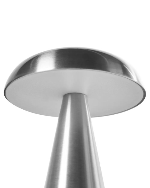 Zestaw 2 bezprzewodowych lamp stołowych LED KULFO Ze ściemniaczem Metal Srebrny