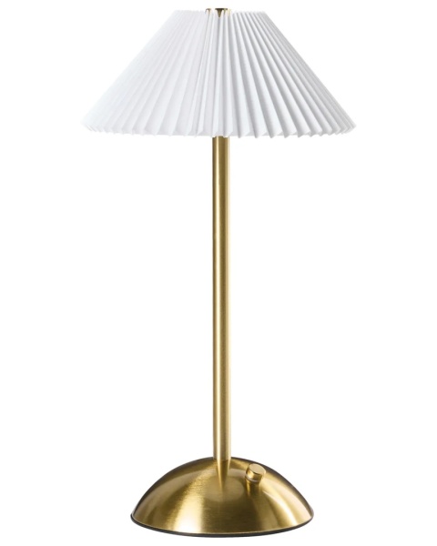 Zestaw 2 bezprzewodowych lamp stołowych LED RUBA Ze ściemniaczem Metal Złoty