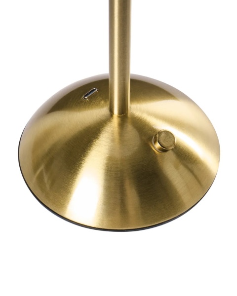 Zestaw 2 bezprzewodowych lamp stołowych LED RUBA Ze ściemniaczem Metal Złoty