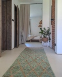 BELIANI Dywan TELLIKAYA Zielony 80 x 300 cm jutowy ręcznie pleciony boho