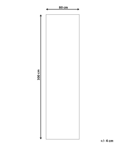 BELIANI Dywan TELLIKAYA Zielony 80 x 300 cm jutowy ręcznie pleciony boho