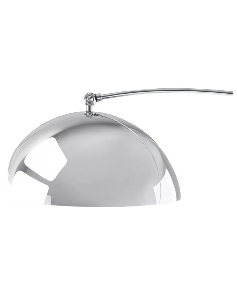 BELIANI Lampa podłogowa KAMA srebrna metalowa chromowana loft retro